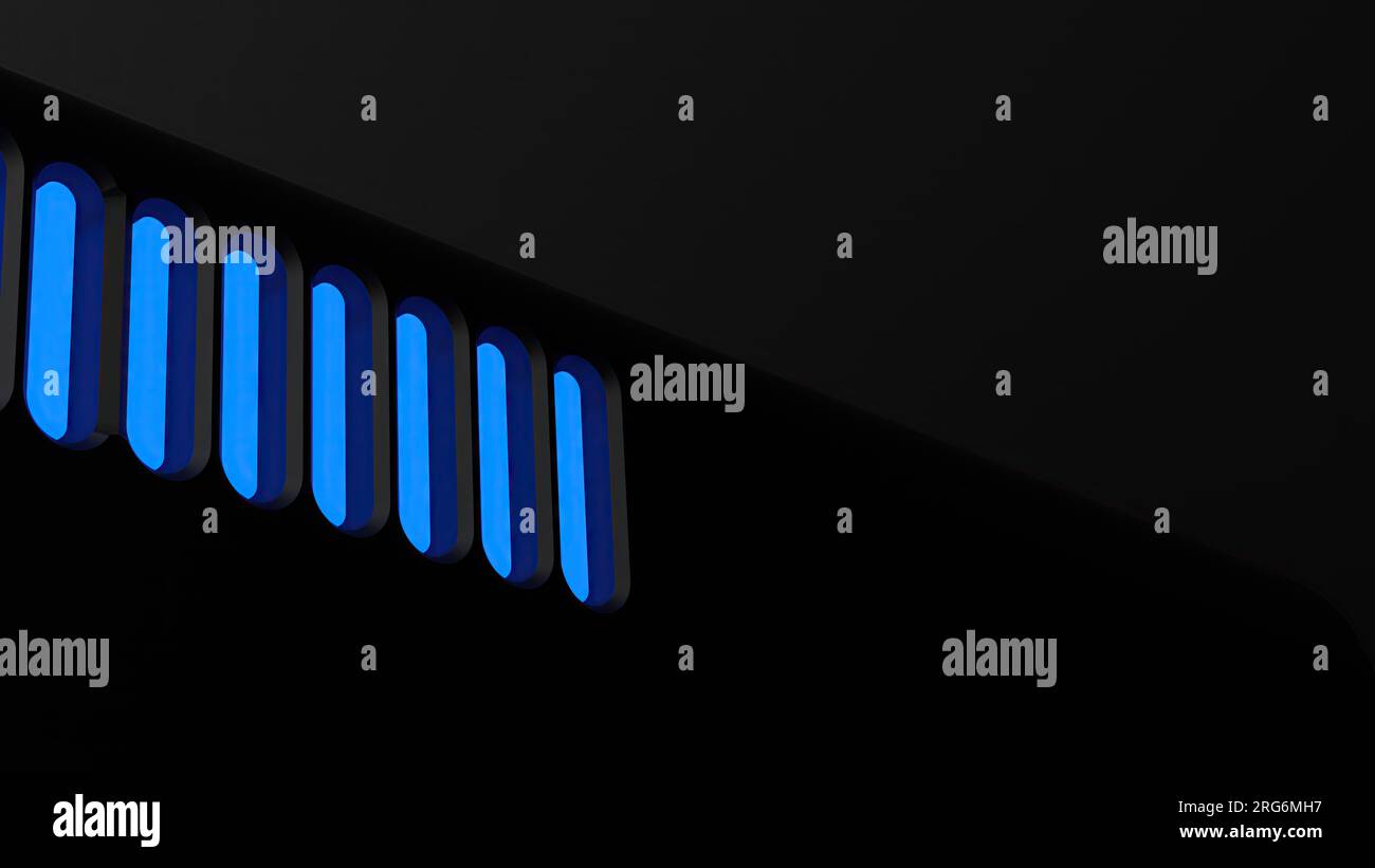 A background of an Elegant and Modern 3D Rendering image in dim blue ...