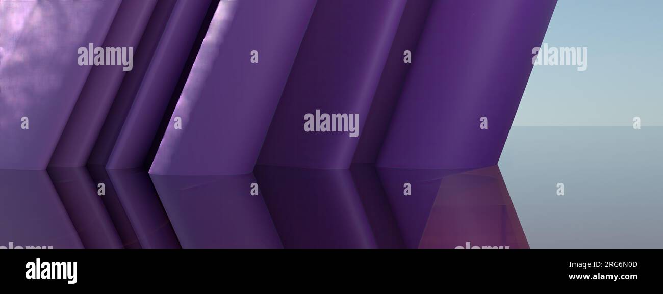 Purple Color Rendering A fantastic and modern art design with a purple Elegant and Modern 3D ...