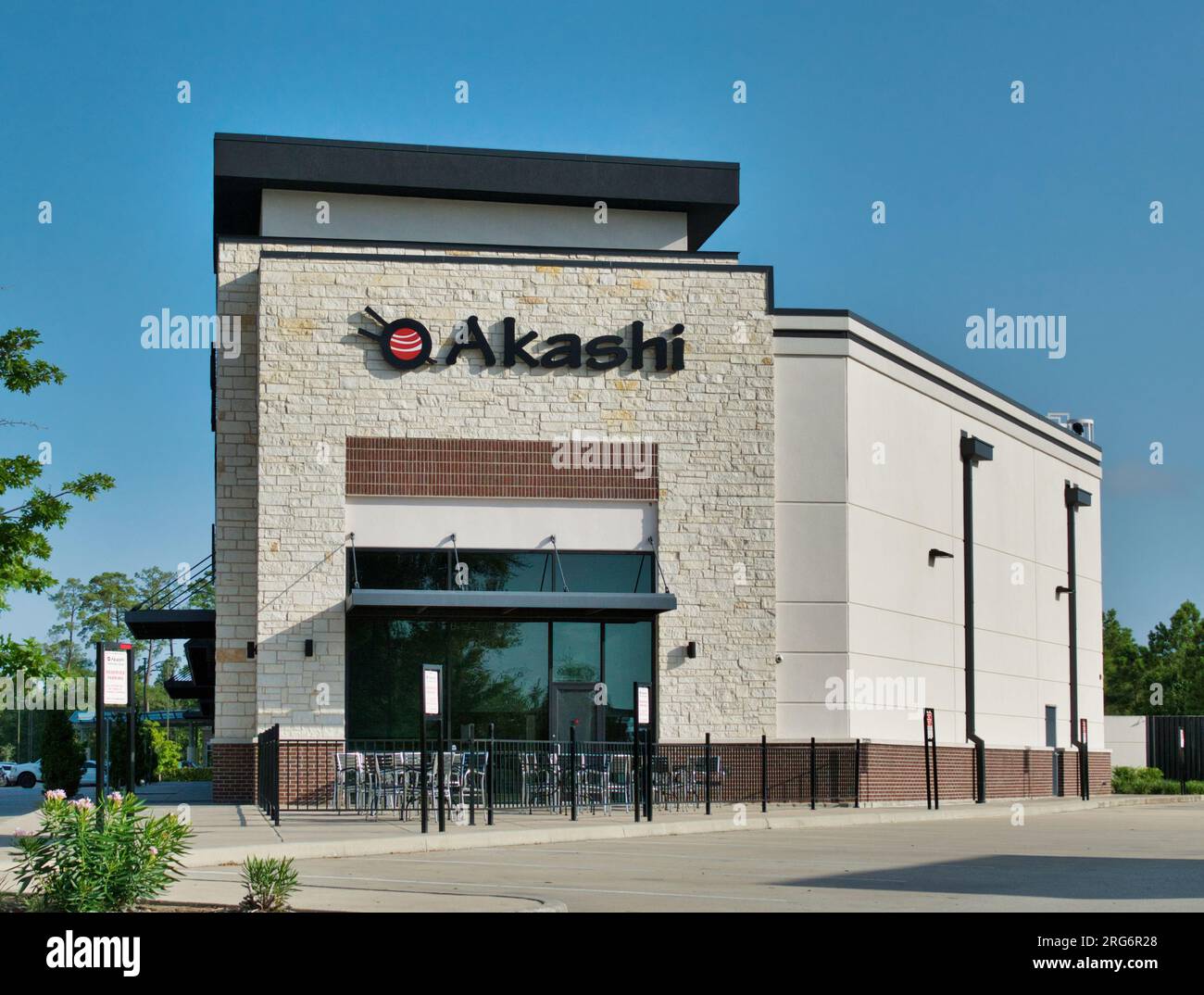 Houston, Texas USA 07302023 Akashi Fusion Asian and Sushi Bar