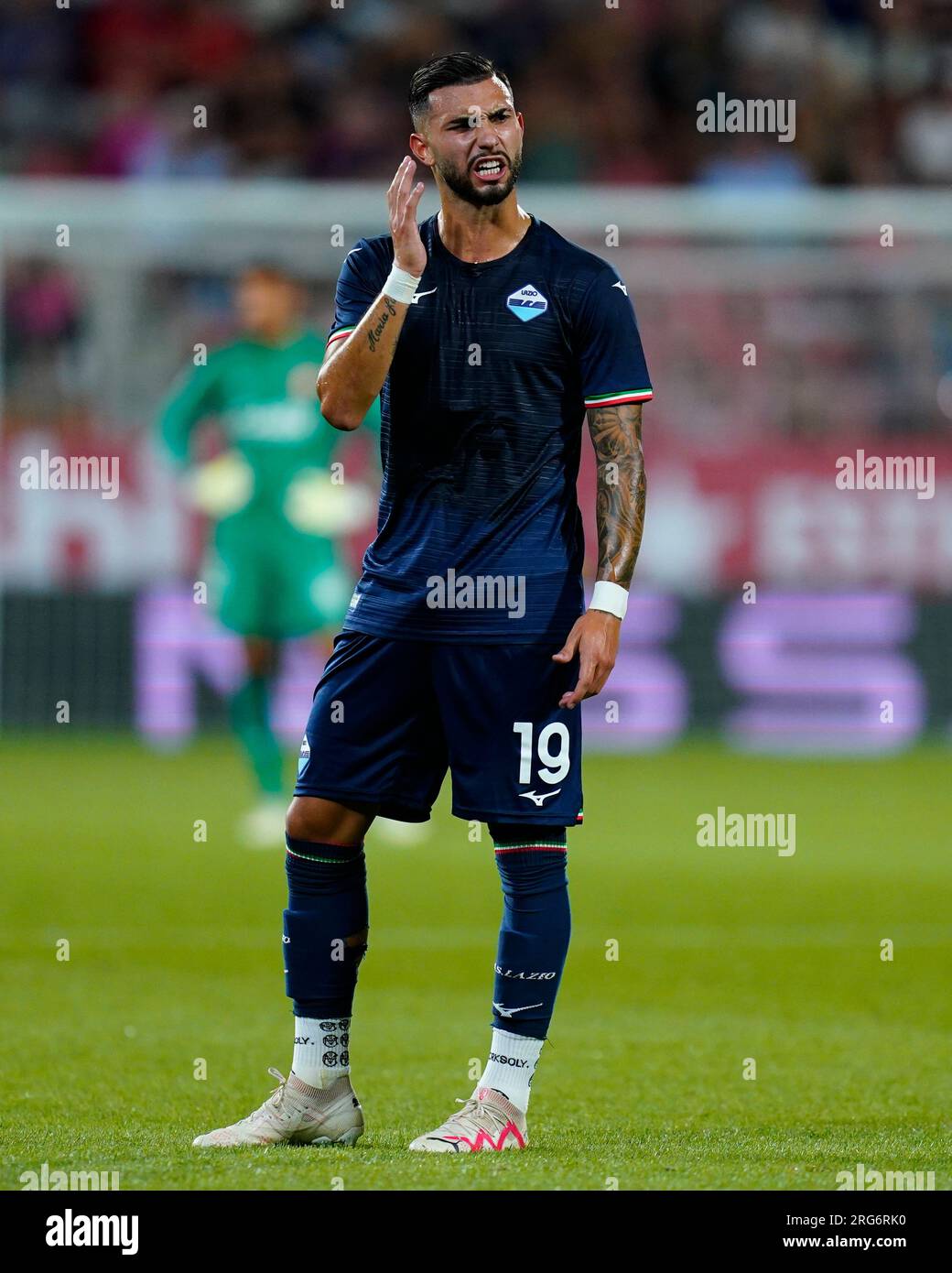 Yangel Herrera of Girona FC during the Pre-season friendly, Costa Brava Cup  match between Girona FC and SS Lazio played at Montilivi Stadium on August  6, 2023 in Girona, Spain. (Photo by