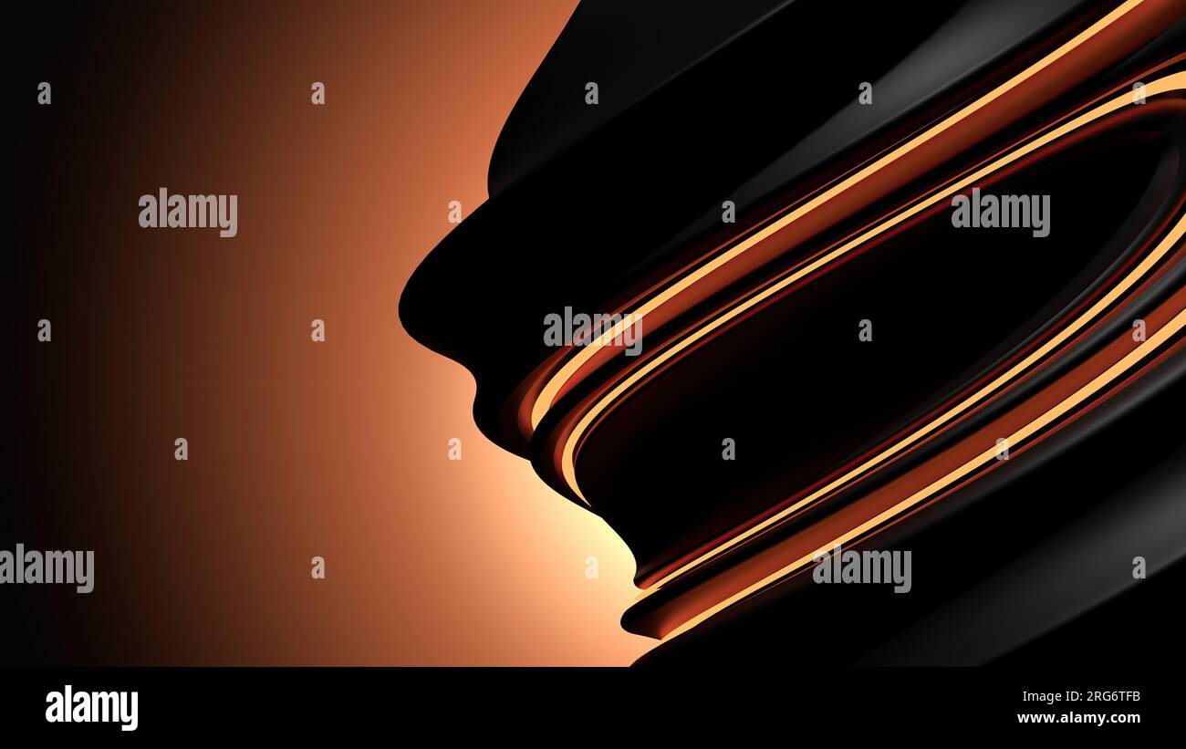 A sci-fi distorted contemporary art standing in line with a glowing ...