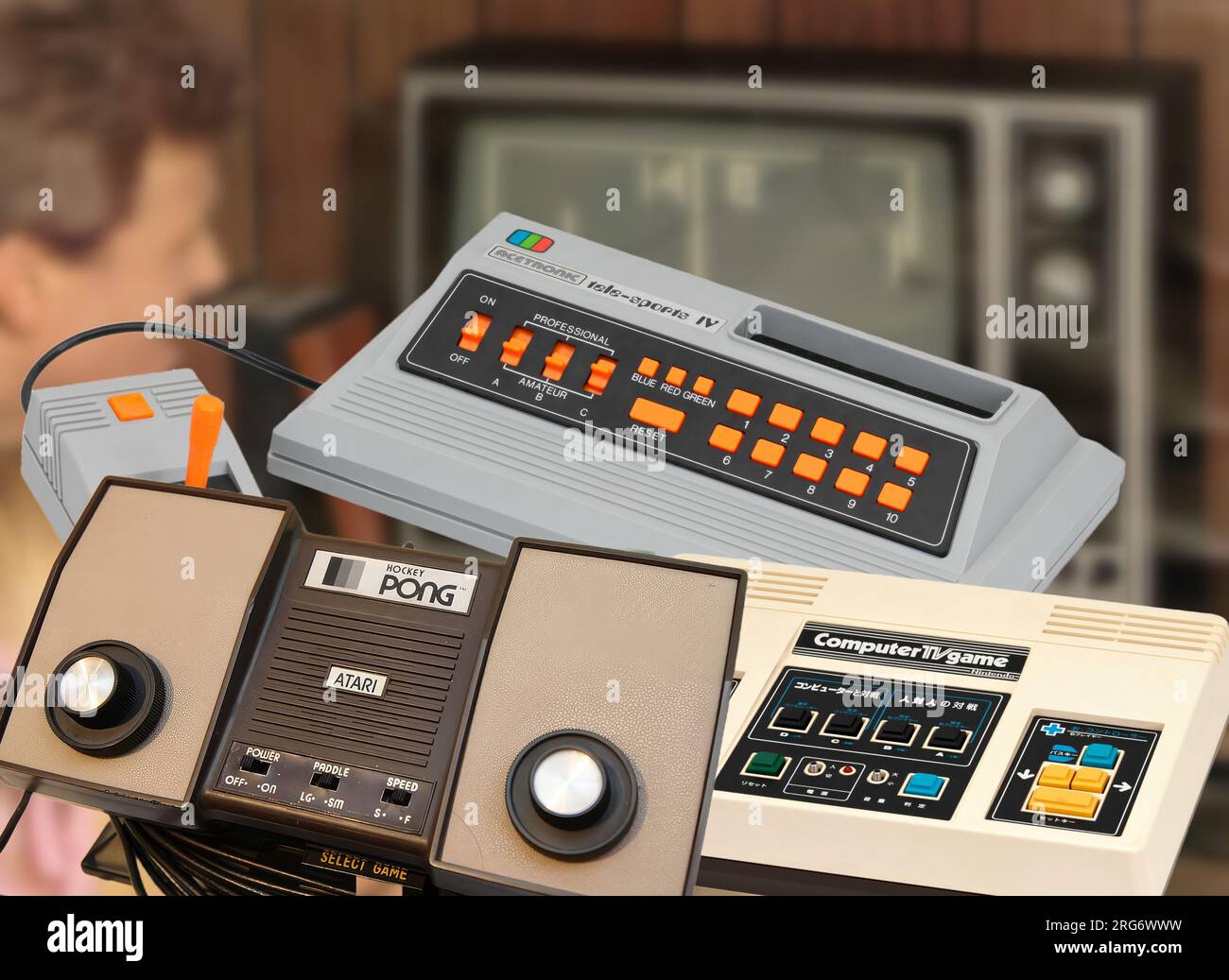 The first home consoles in the history of video games dating back to