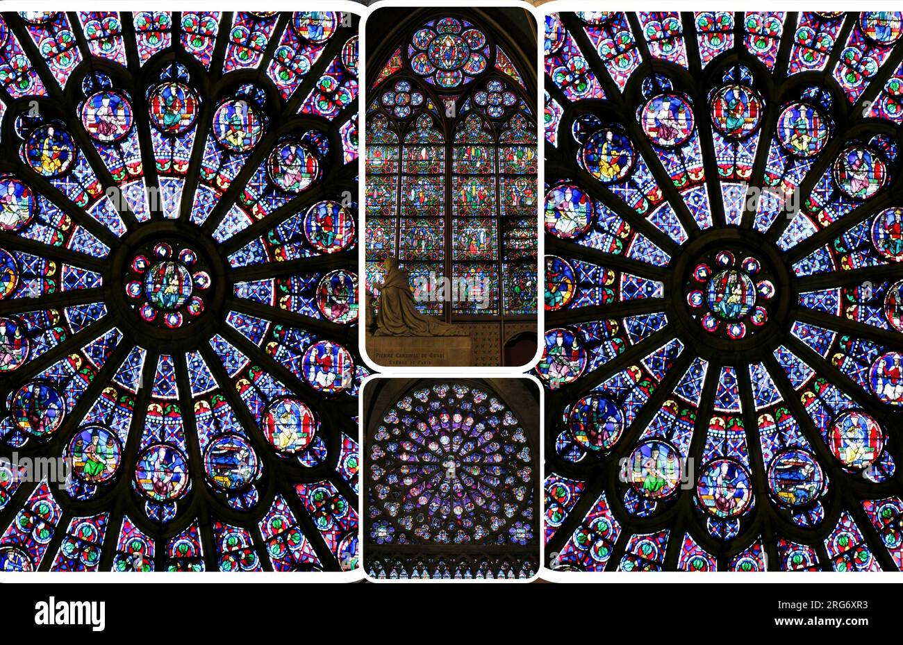 The magnificent interior of the NotreDame cathedral one of the most