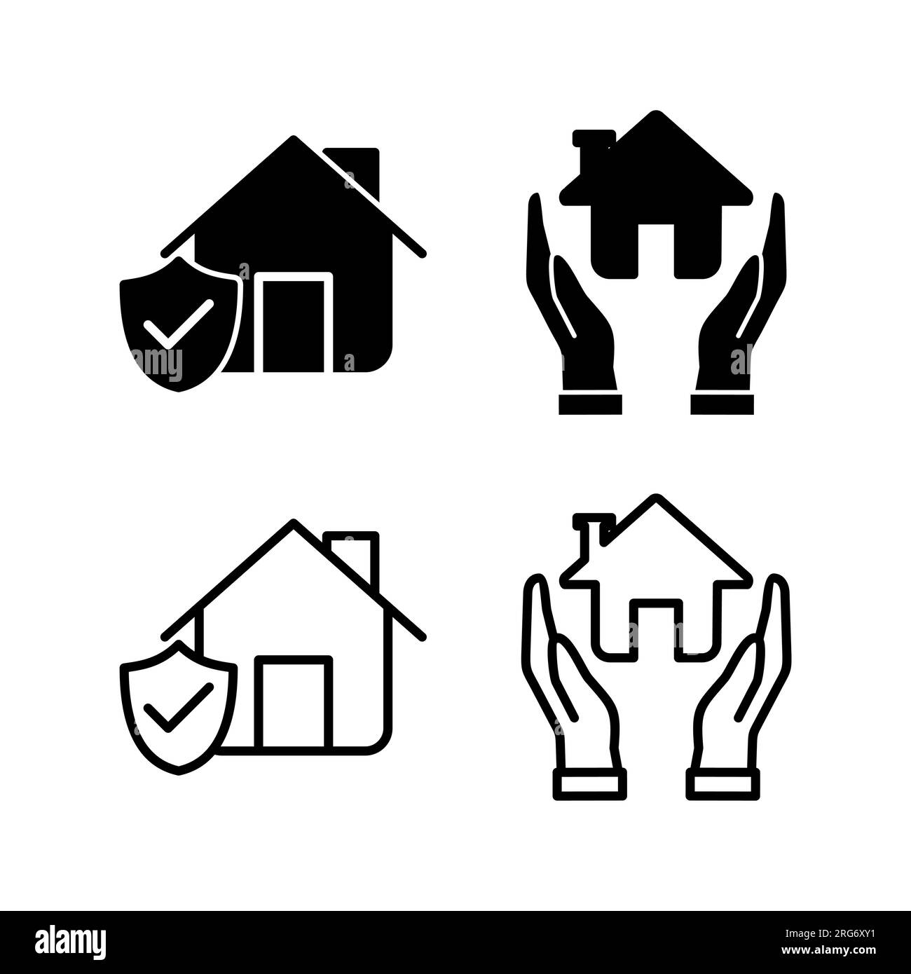 Home insurance icon vector. home shield protect logo Stock Vector Image ...