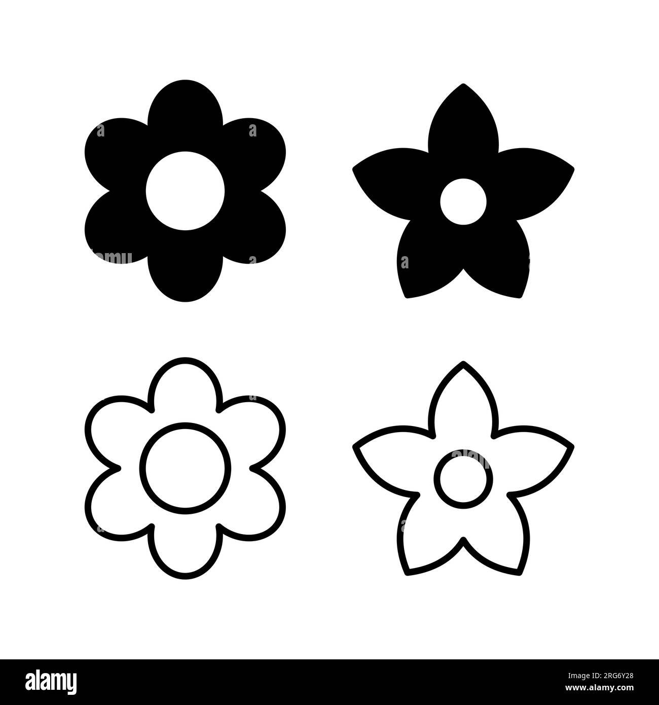Flower icon vector. floral icon. flower logo Stock Vector Image & Art ...