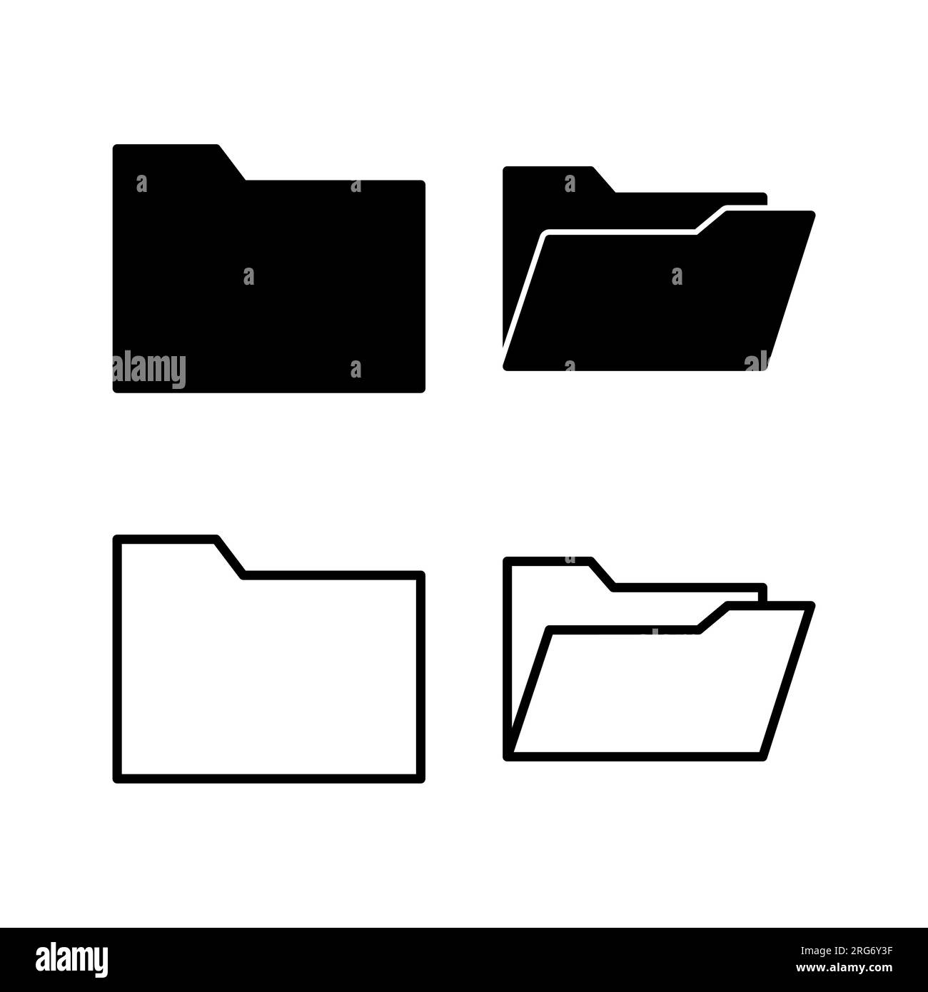 Folder icon vector. document folder icon Stock Vector Image & Art - Alamy