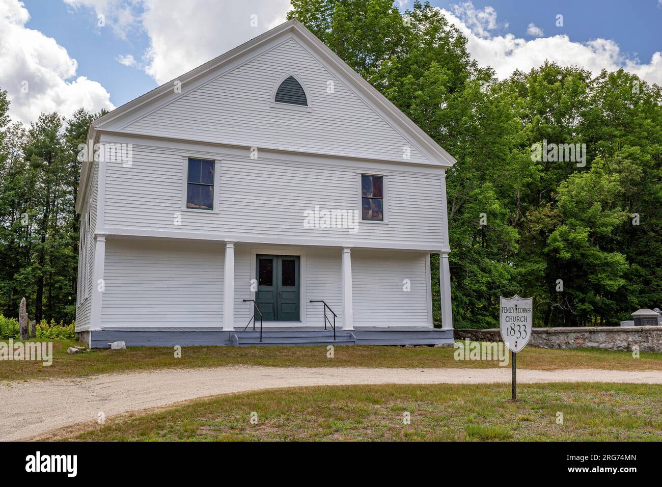 The Penley Corner Church in Auburn, Maine Stock Photo Alamy