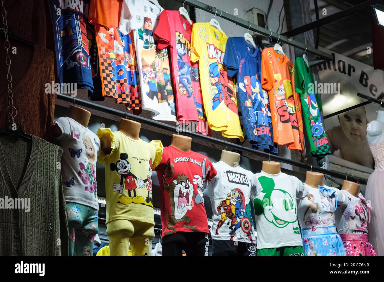 Istanbul, Turkey, Türkiye. Inside the Grand Bazaar, Children's Clothing