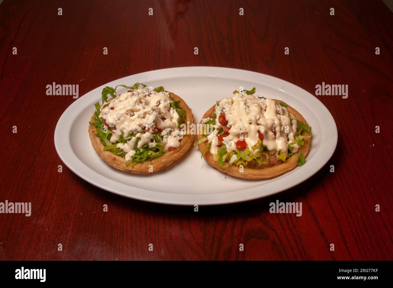 Authentic and traditional Mexican dish known as sopes Stock Photo - Alamy