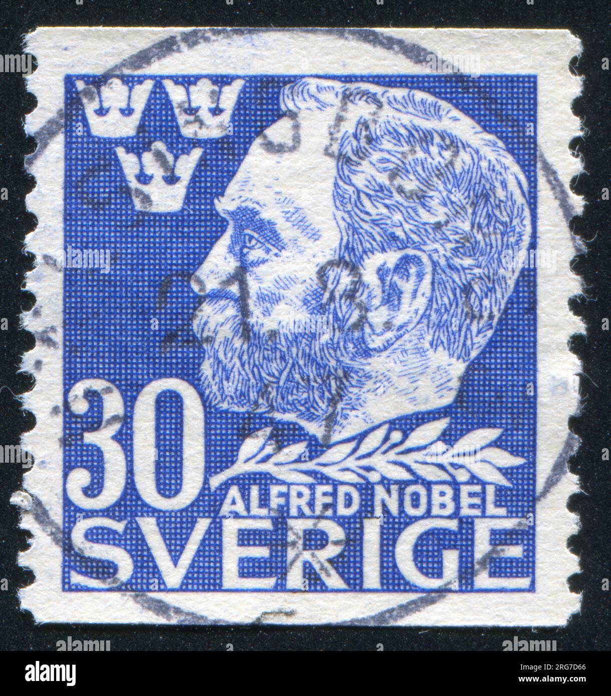 SWEDEN - CIRCA 1946: stamp printed by Sweden, shows Nobel, circa 1946 Stock Photo