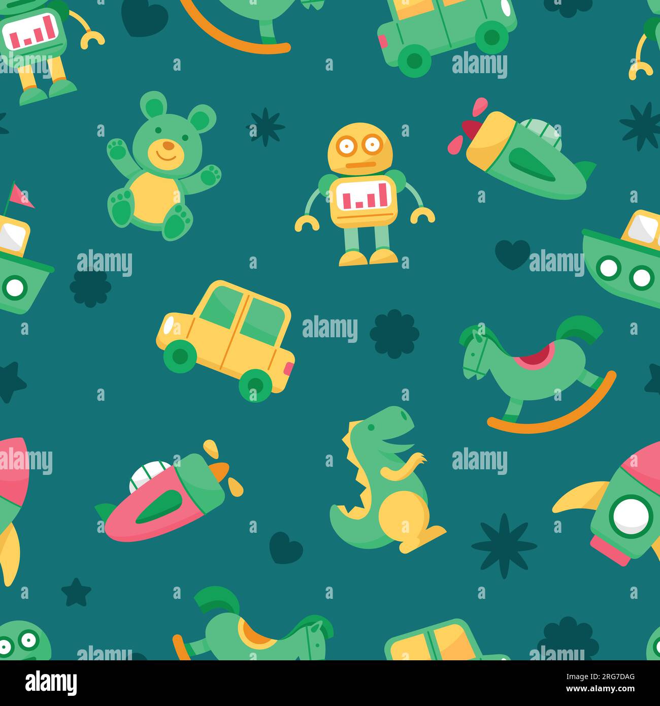 Vector cute baby toys seamless pattern design Stock Vector Image & Art ...
