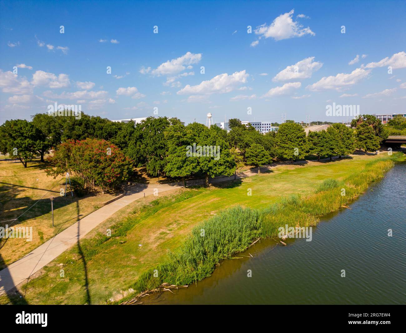 Aerial photo Martin Luther King Jr Park Waco Texas Stock Photo Alamy
