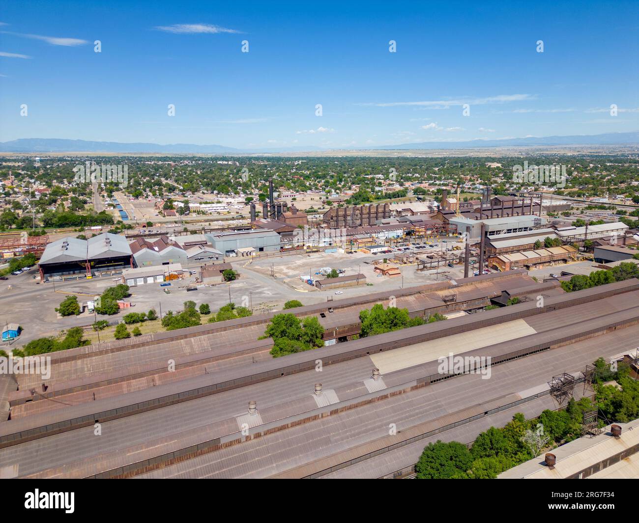 Aerial photo steel production Pueblo Colorado USA Stock Photo Alamy