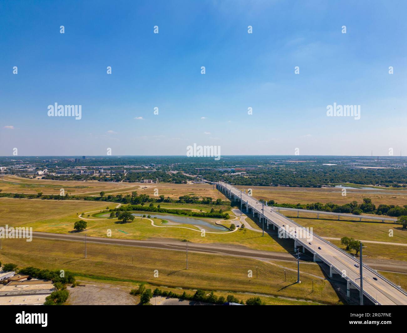 Aerial photo Trammell Crow Park Dallas Texas USA circa 2023 Stock Photo Alamy