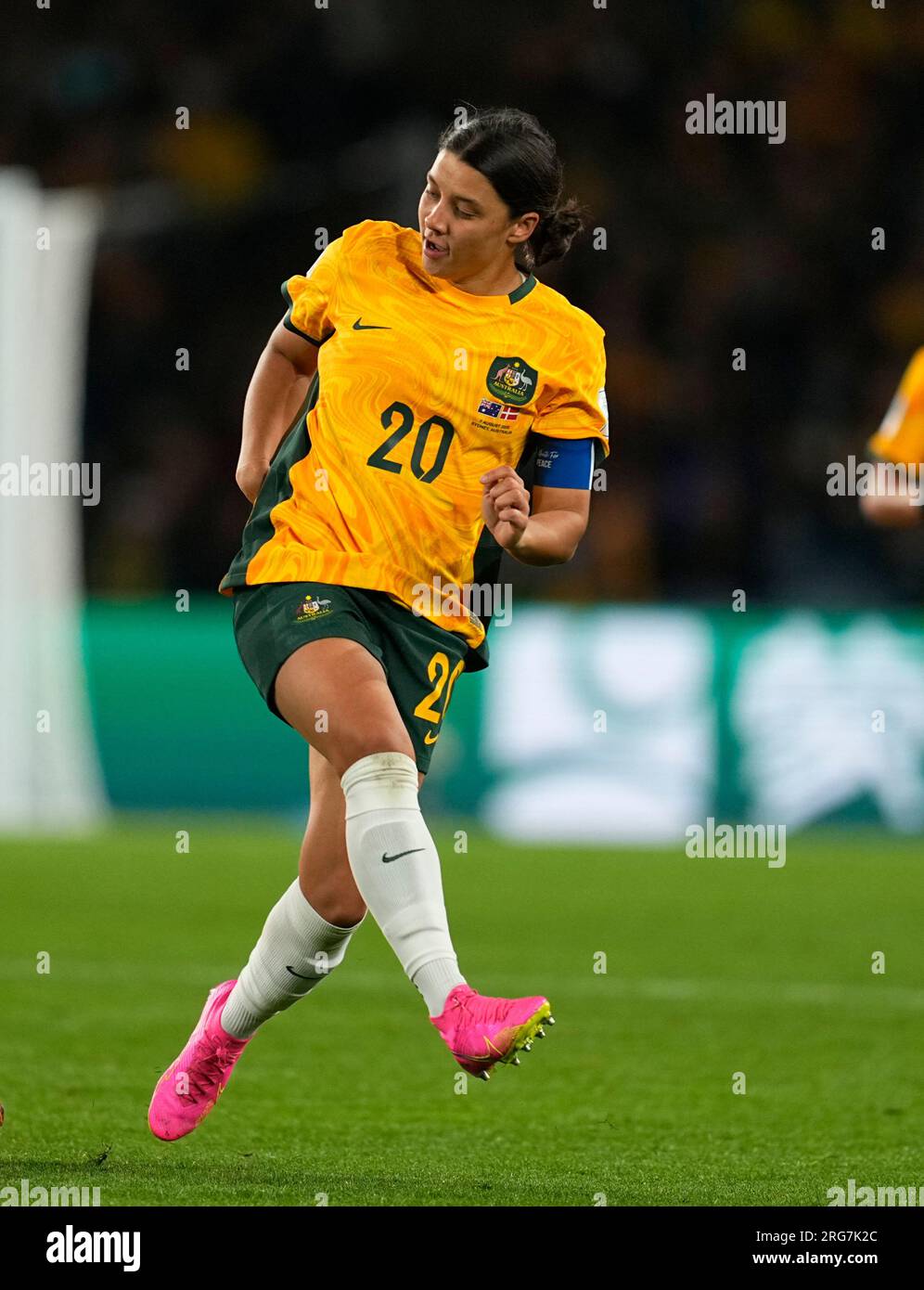 August 08 2023: Sam Kerr (Australia) looks on during a game, at, . Kim