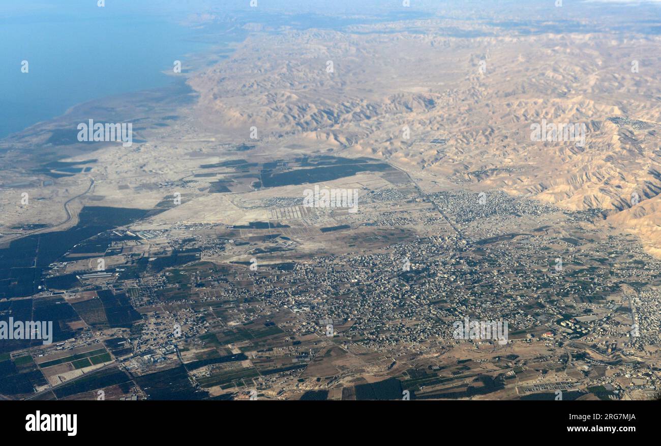 Aerial view of Jericho , Palestine Stock Photo Alamy