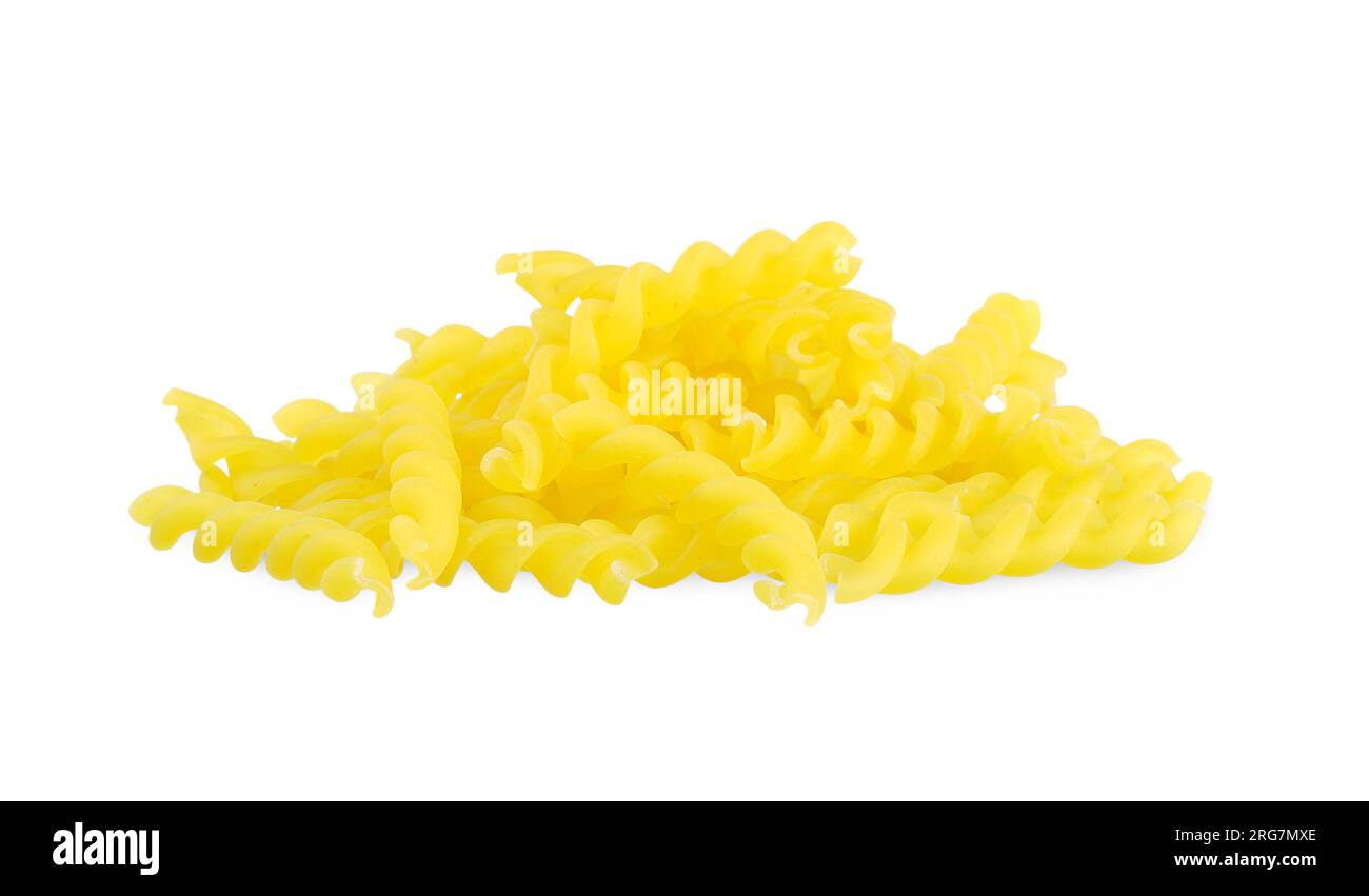 Pasta isolated on white background, pasta clipping path. Stock Photo