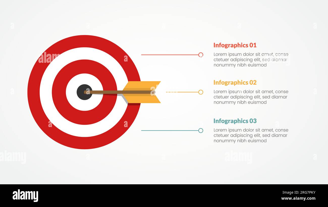 goals or business target infographic concept for slide presentation ...
