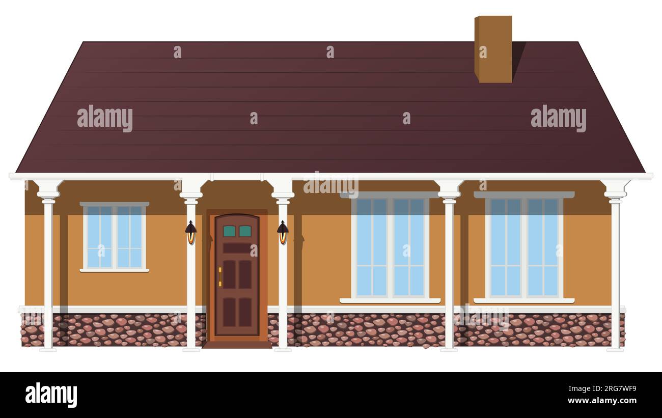 House With Porch Clipart