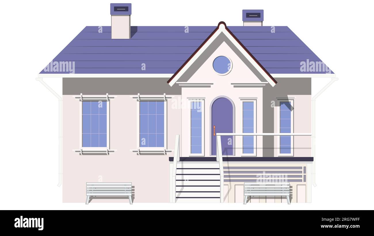 House With Porch Clipart