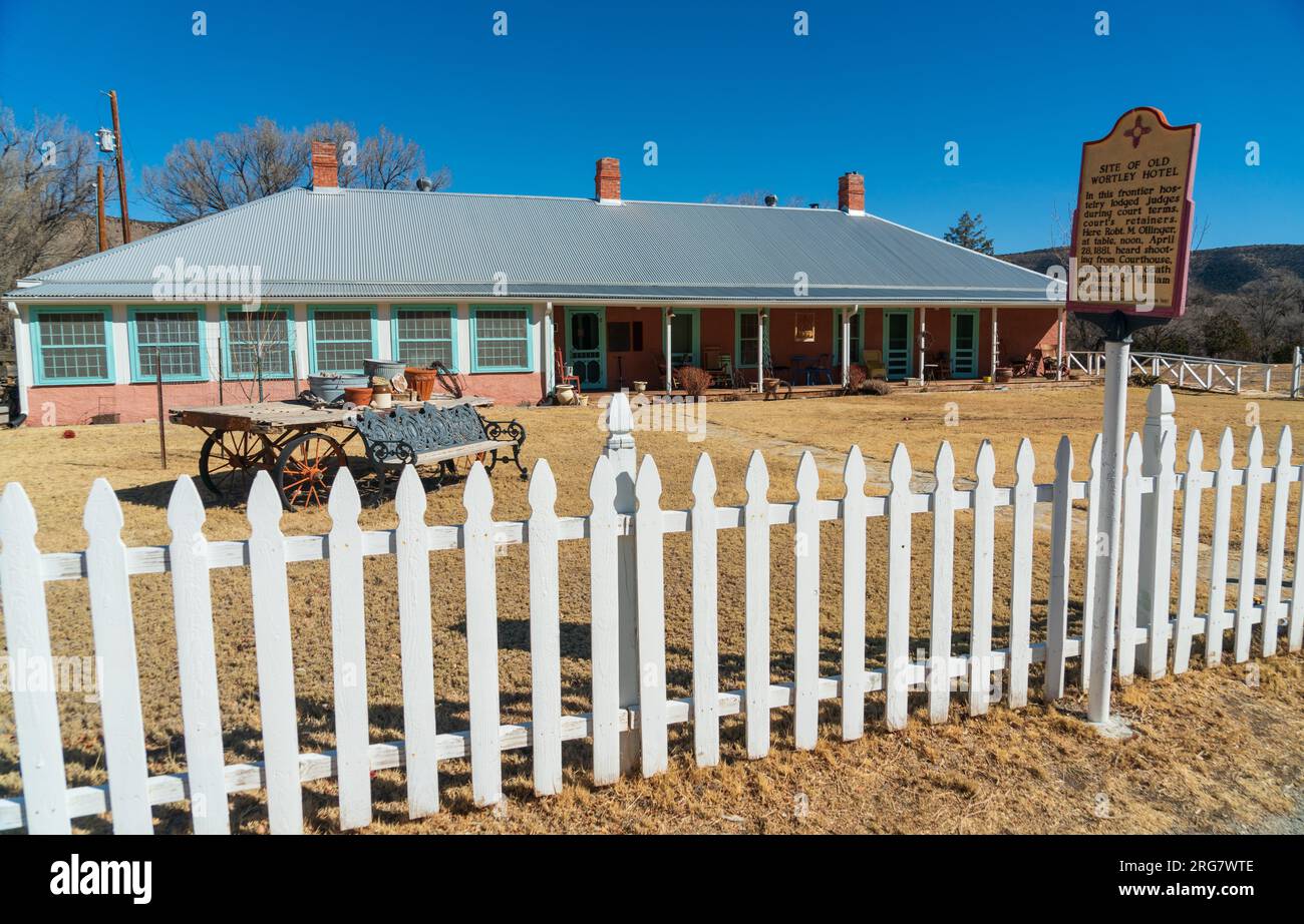 Lincoln State Monument in New Mexico Stock Photo