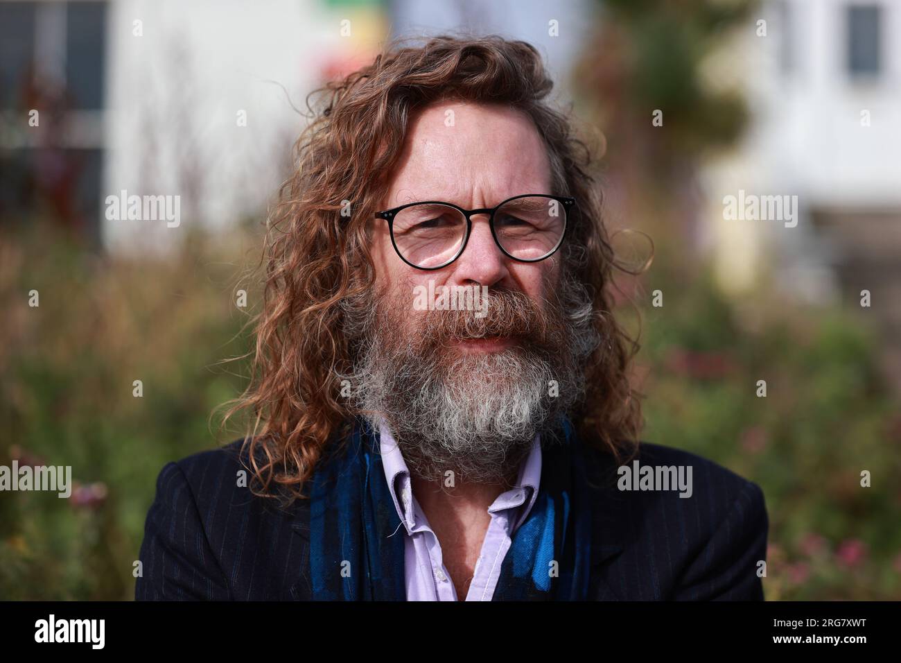Liam O Maonlai, lead singer of the Hothouse Flowers, outside the former home of Sinead O'Connor in Bray, Co Wicklow, ahead of the late singer's funeral today. Picture date: Tuesday August 8, 2023. Stock Photo
