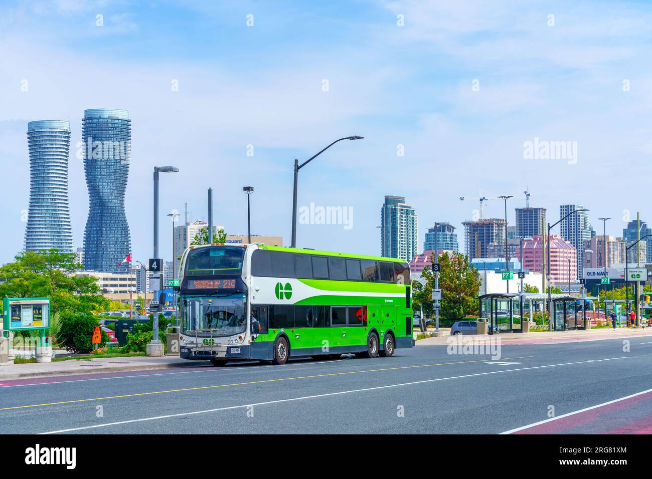 Go Bus or Omnibus, Mississauga, Canada Stock Photo