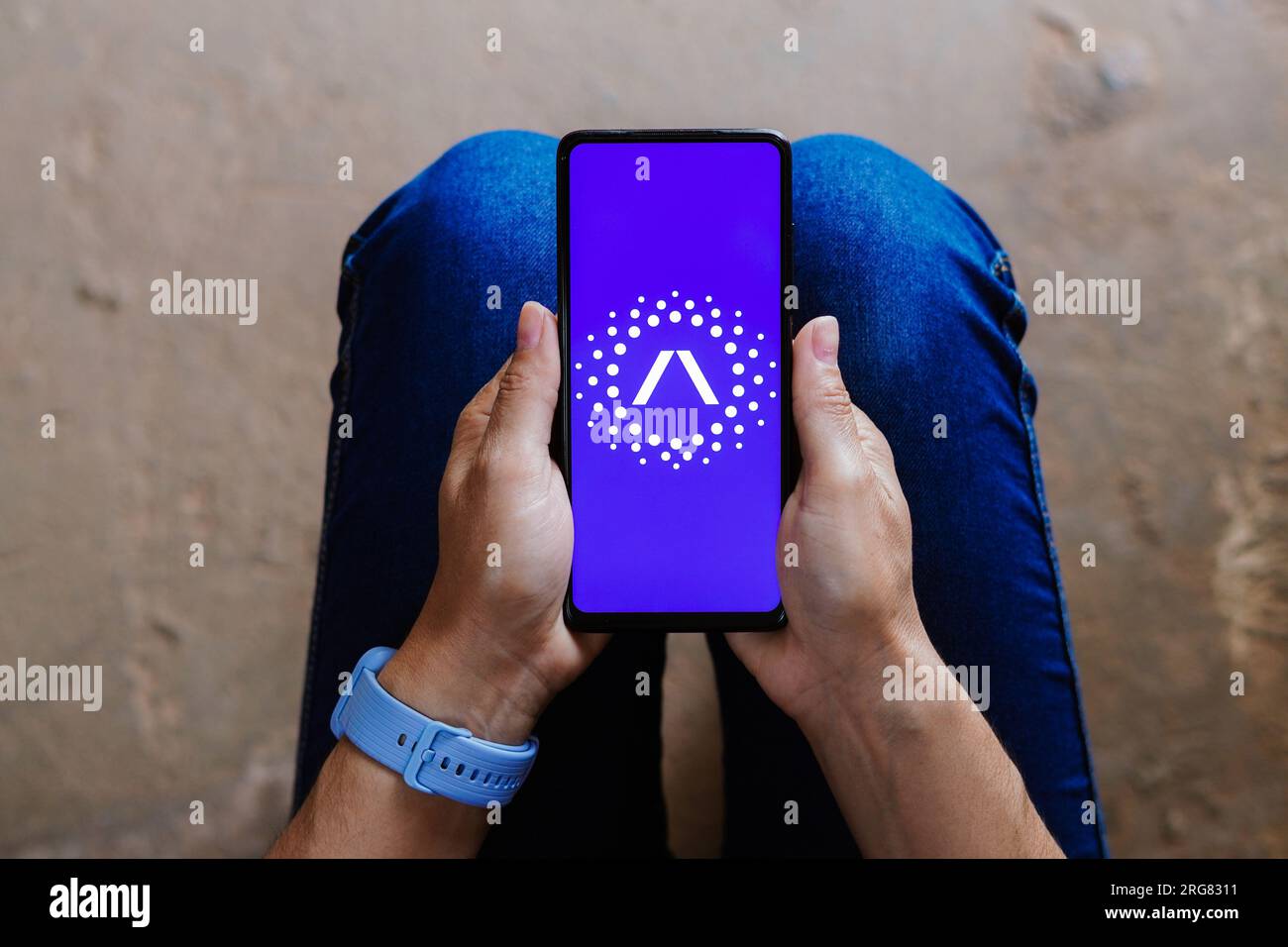 Brazil. 07th Aug, 2023. In this photo illustration, the Stellantis logo seen displayed on a smartphone. Credit: SOPA Images Limited/Alamy Live News Stock Photo