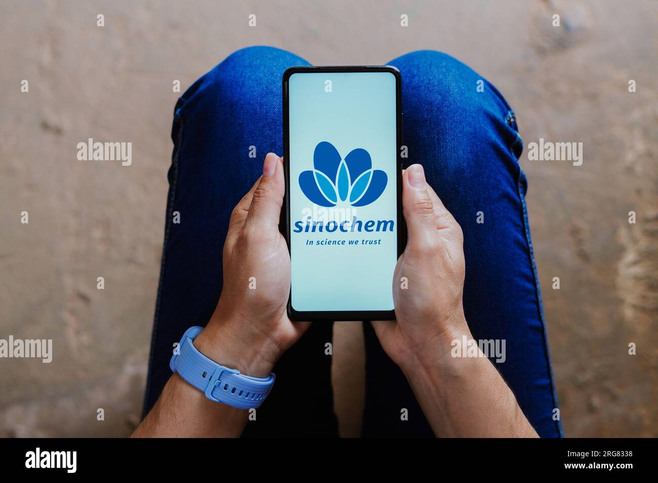 Brazil. 07th Aug, 2023. In this photo illustration, the Sinochem logo seen displayed on a smartphone. Credit: SOPA Images Limited/Alamy Live News Stock Photo
