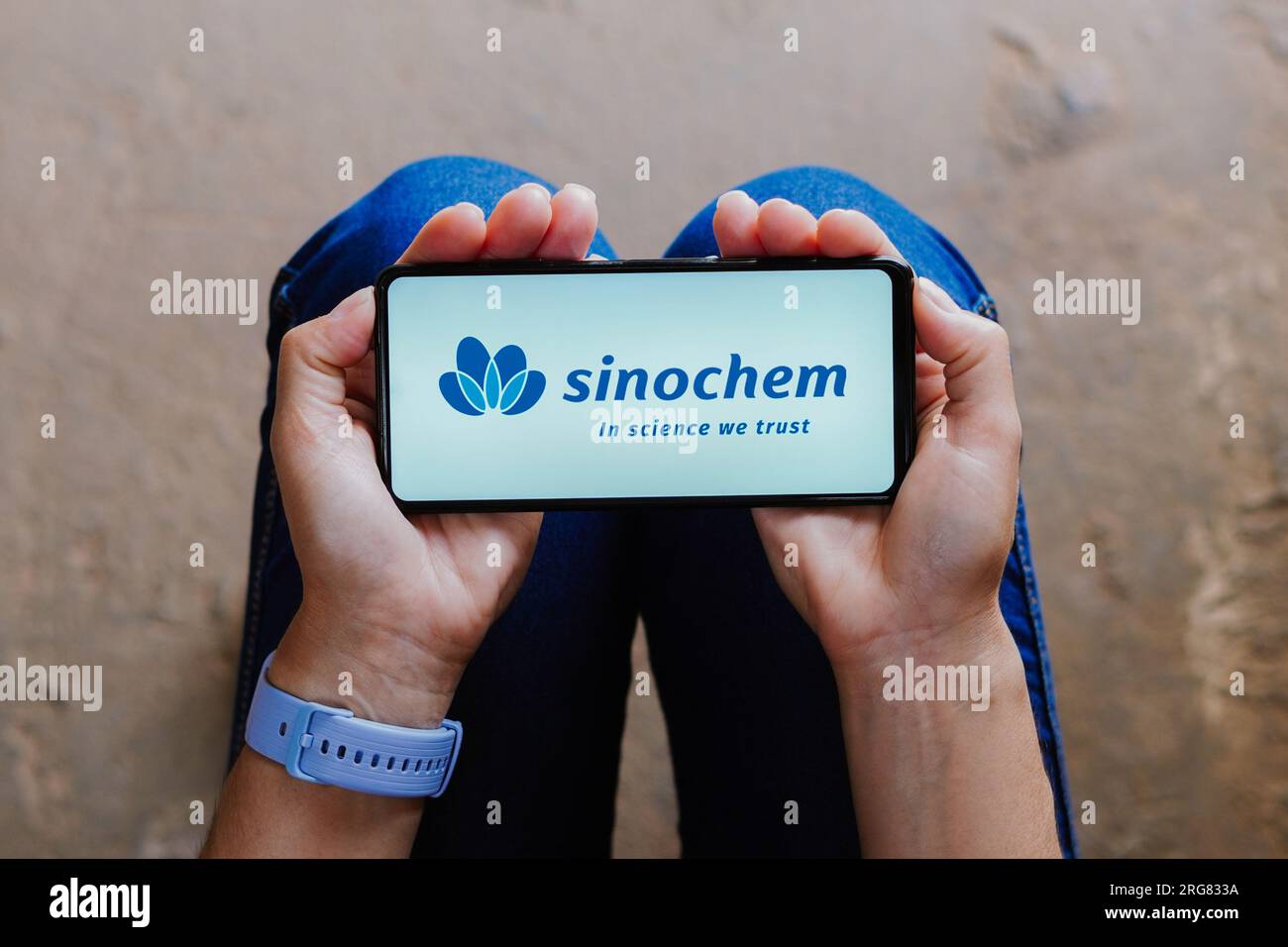 Brazil. 07th Aug, 2023. In this photo illustration, the Sinochem logo seen displayed on a smartphone. Credit: SOPA Images Limited/Alamy Live News Stock Photo