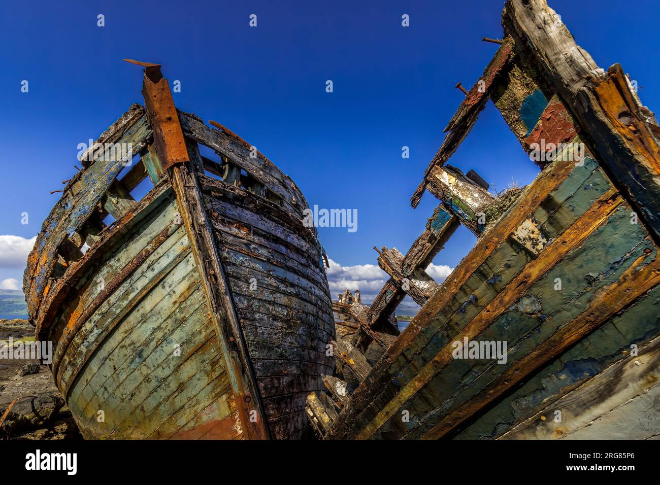 Large wooden fishing boats hi-res stock photography and images - Alamy