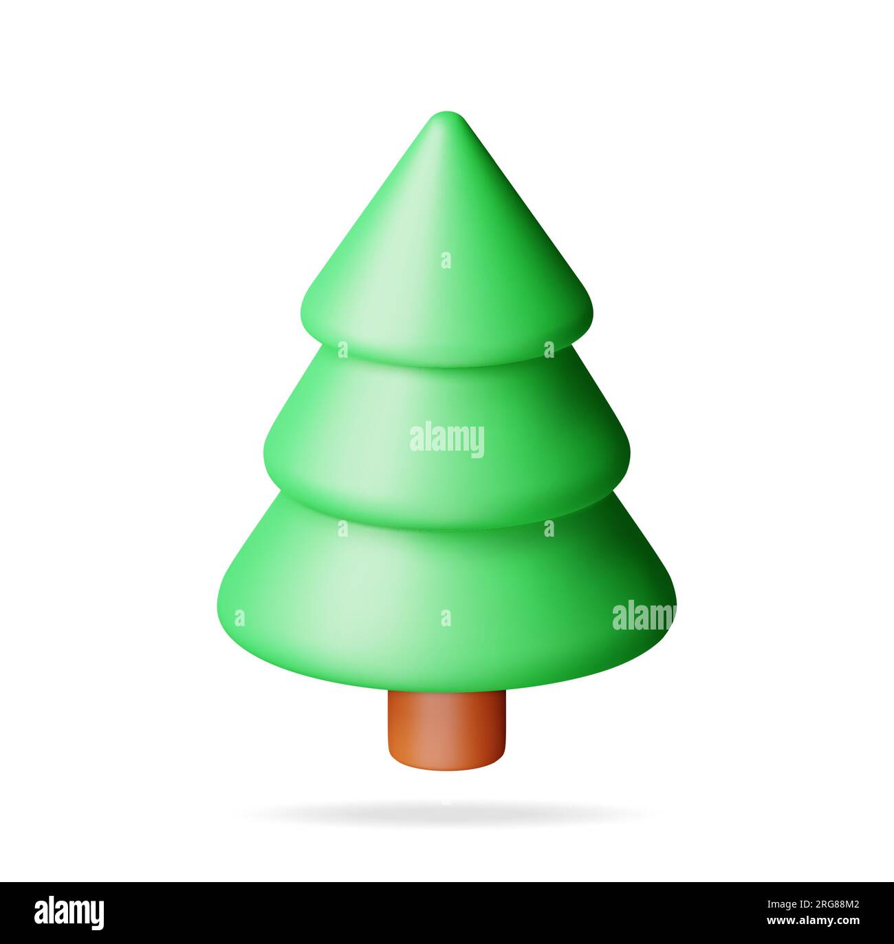 3D Abstract Christmas Tree Isolated Stock Vector Image & Art - Alamy