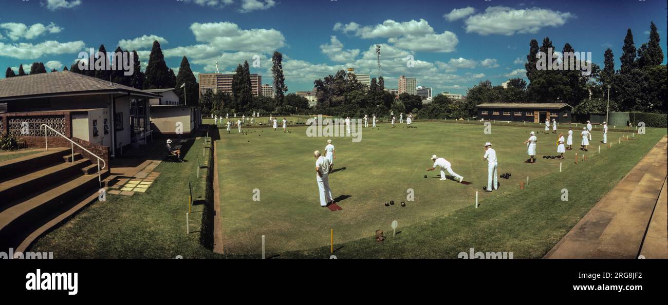 Harare Bowling Club in central Harare Stock Photo