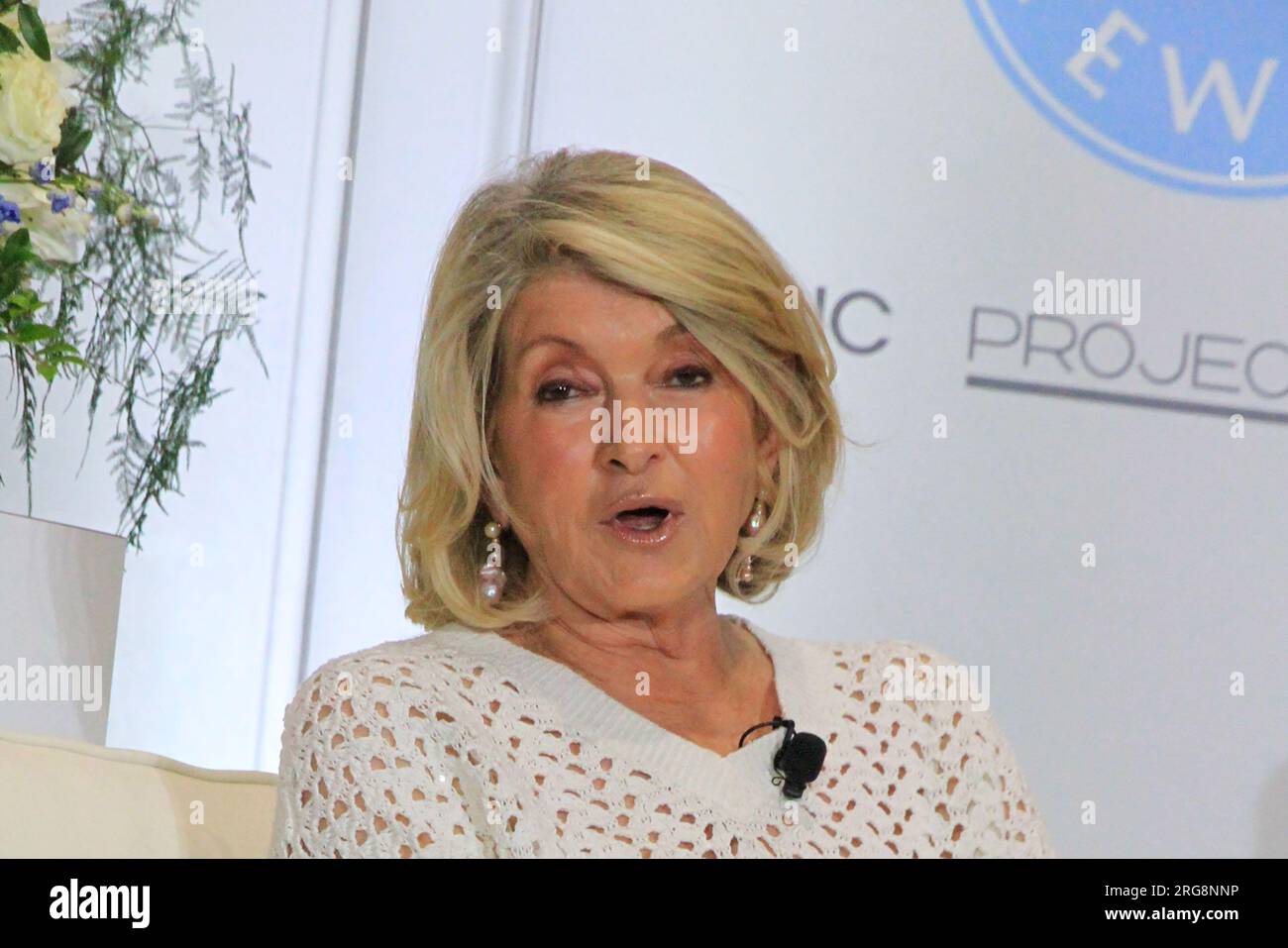 Las Vegas, NV, USA. 7th Aug, 2023. Martha Stewart speaks during Project