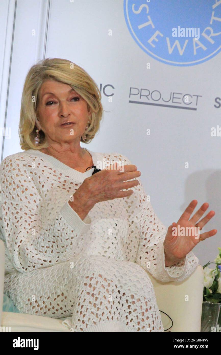 Las Vegas, NV, USA. 7th Aug, 2023. Martha Stewart speaks during Project
