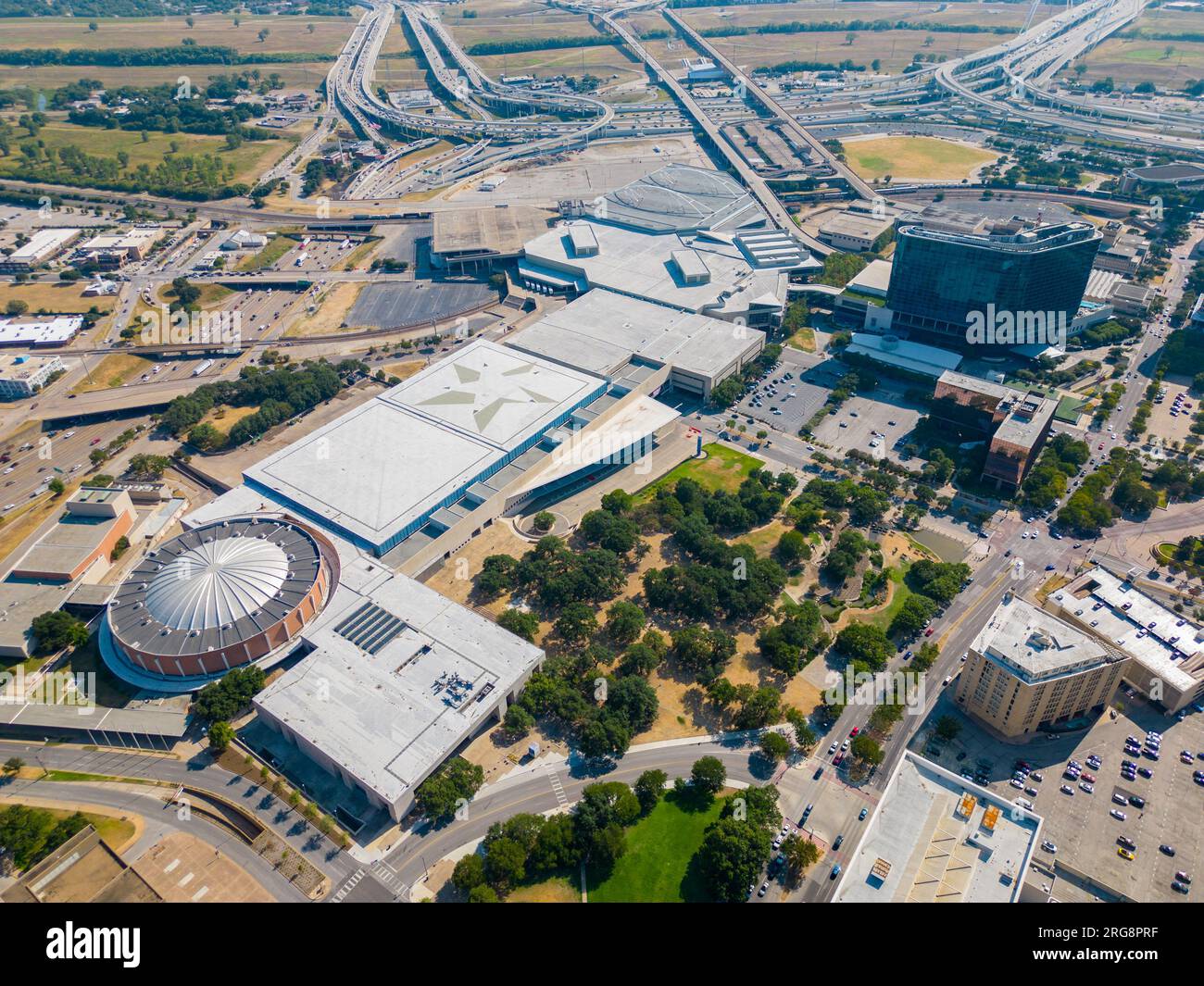 Dallas, TX, USA July 28, 2023 Aerial photo Kay Bailey Hutchison