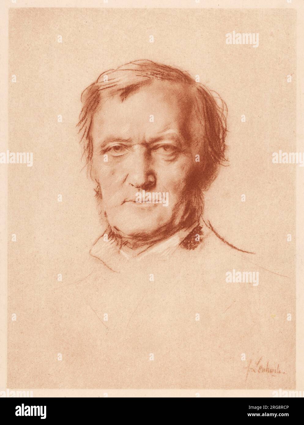 Wilhelm Richard Wagner (1813 - 1883), German composer. Stock Photo