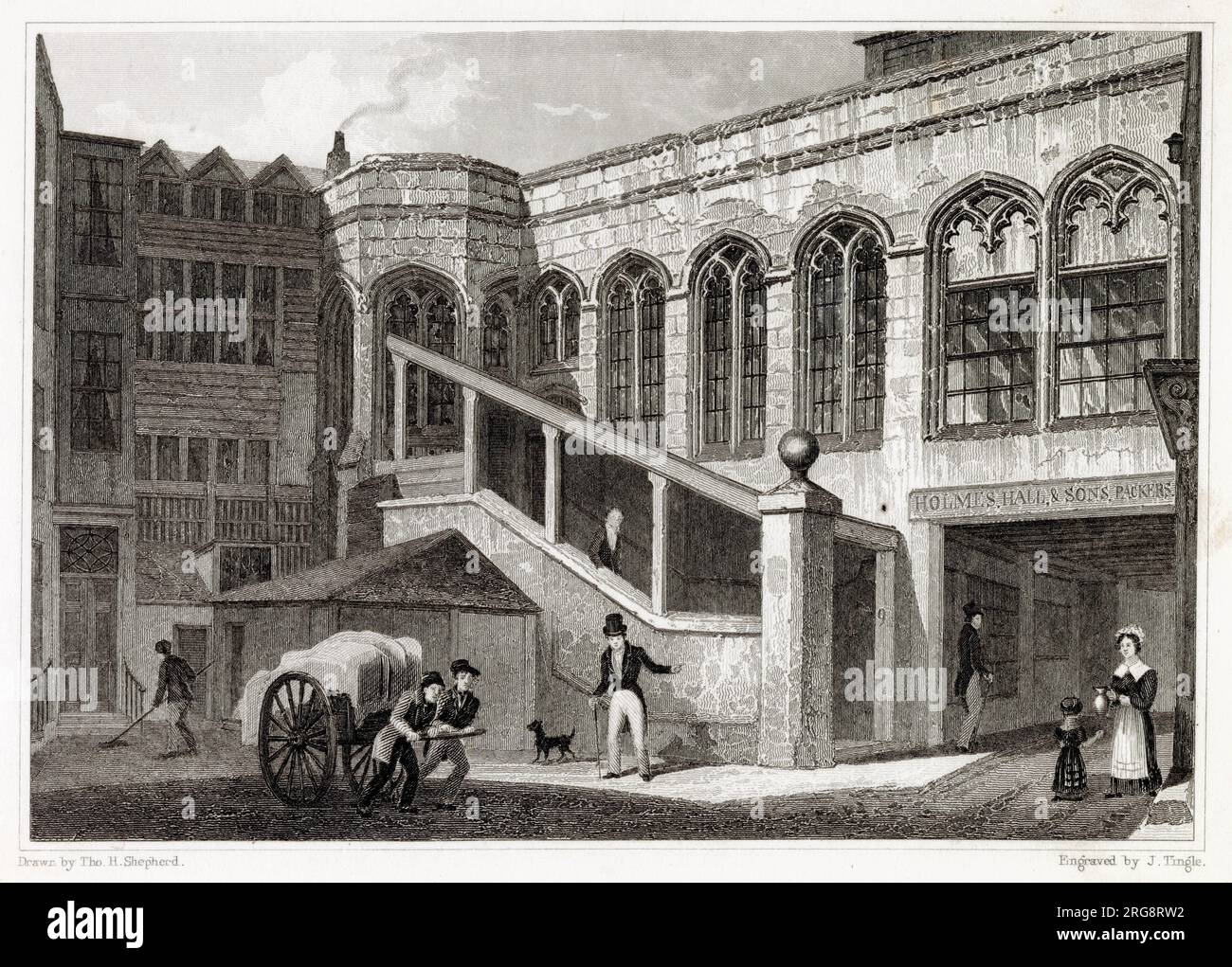 Exterior of Crosby Hall, Stock Photo Alamy