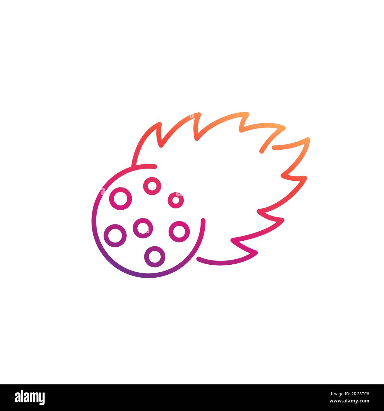 Space asteroid icon outline Cut Out Stock Images & Pictures - Alamy