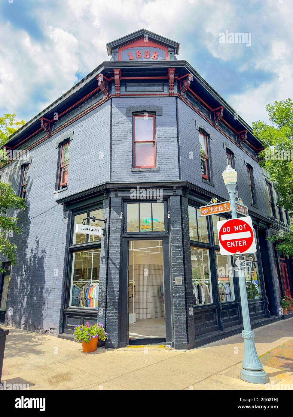 Aspen, CO, USA July 27, 2023 Photo of John Elliott clothing store in