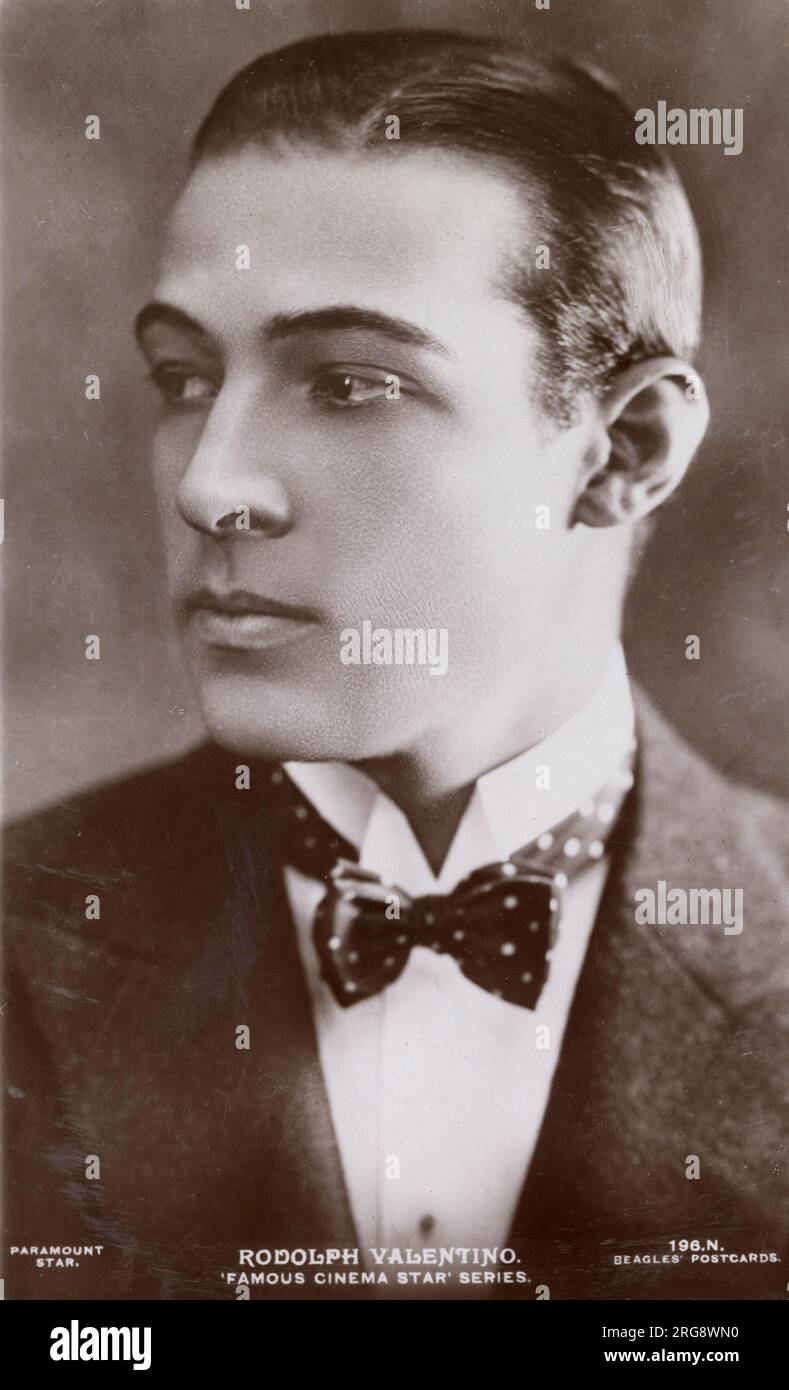 RUDOLPH VALENTINO (1895 - 1926), Italian-American romantic film idol ...