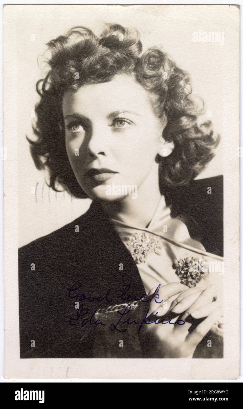 IDA LUPINO (1918 - 1995), British actress in British and American films. Stock Photo