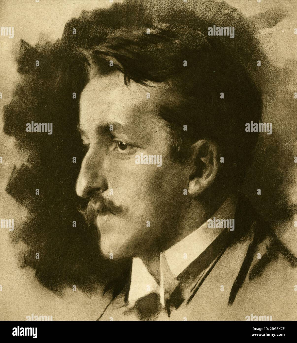 Siegfried Wagner (1869 - 1930) Son of Richard Wagner at Bayreuth in 1892 Stock Photo