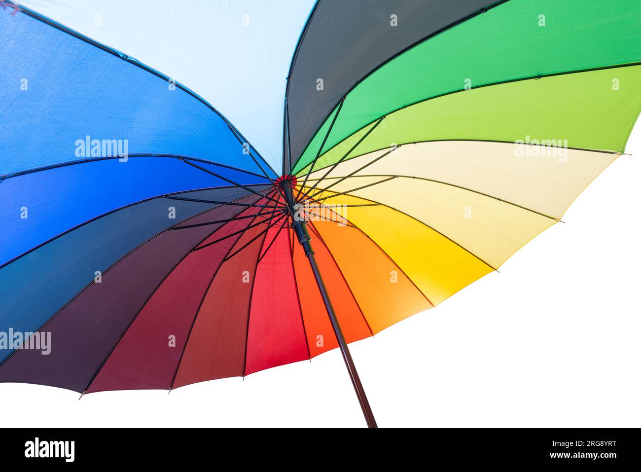 colorful umbrella isolated on white background Stock Photo - Alamy