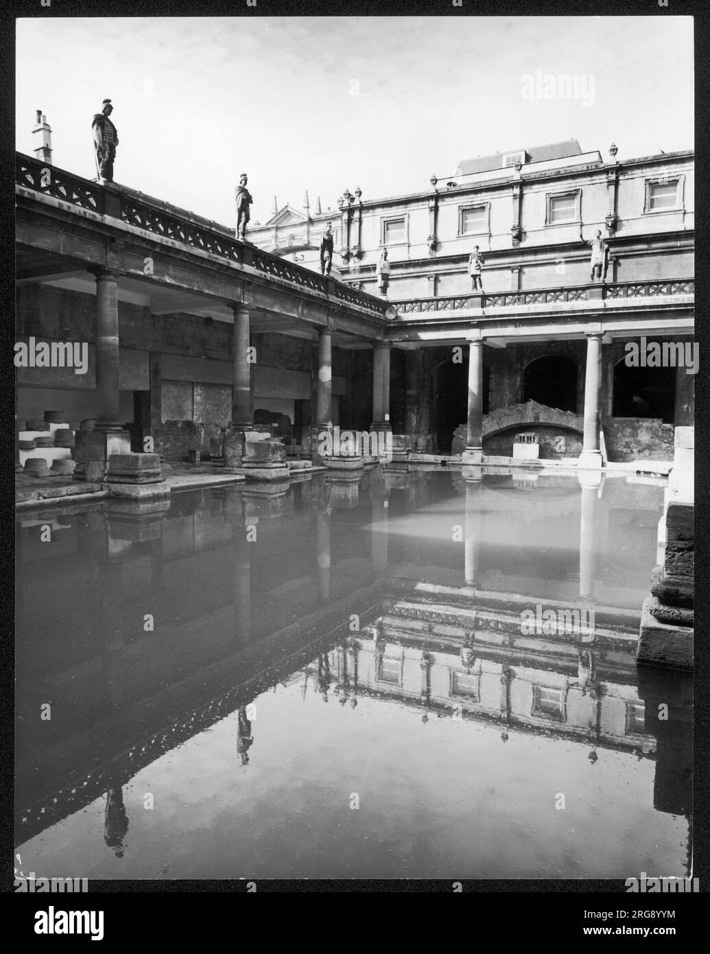Part of the Great Bath, the centrepiece of the Roman baths at Bath