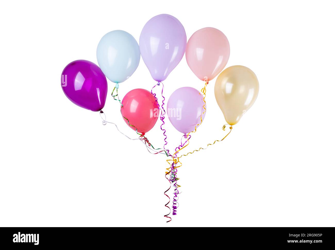 balloons isolated on white background Stock Photo - Alamy