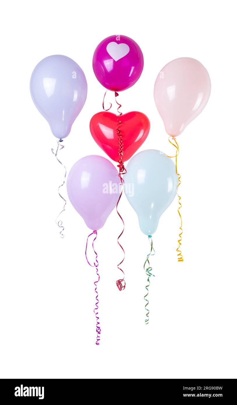balloons isolated on white background Stock Photo - Alamy