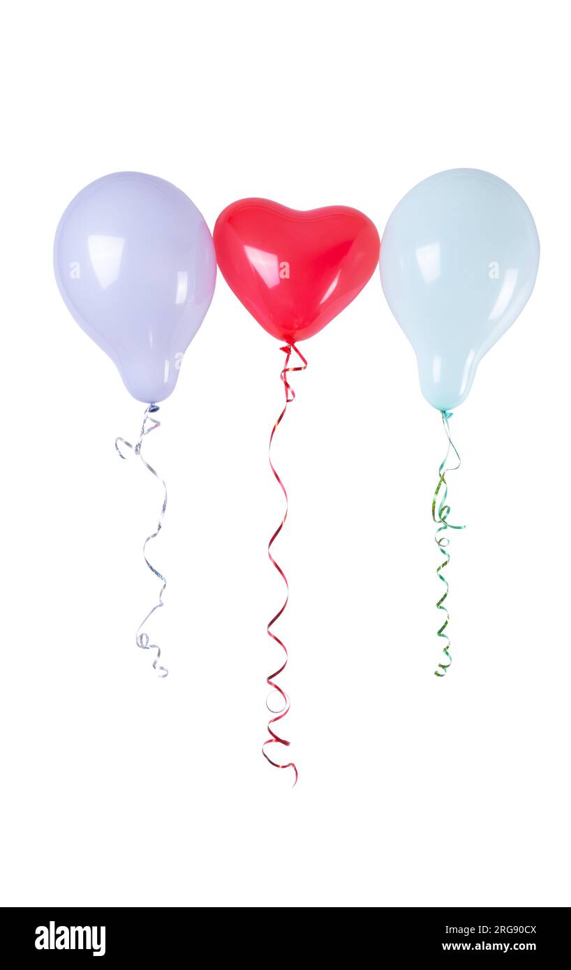 balloons isolated on white background Stock Photo - Alamy