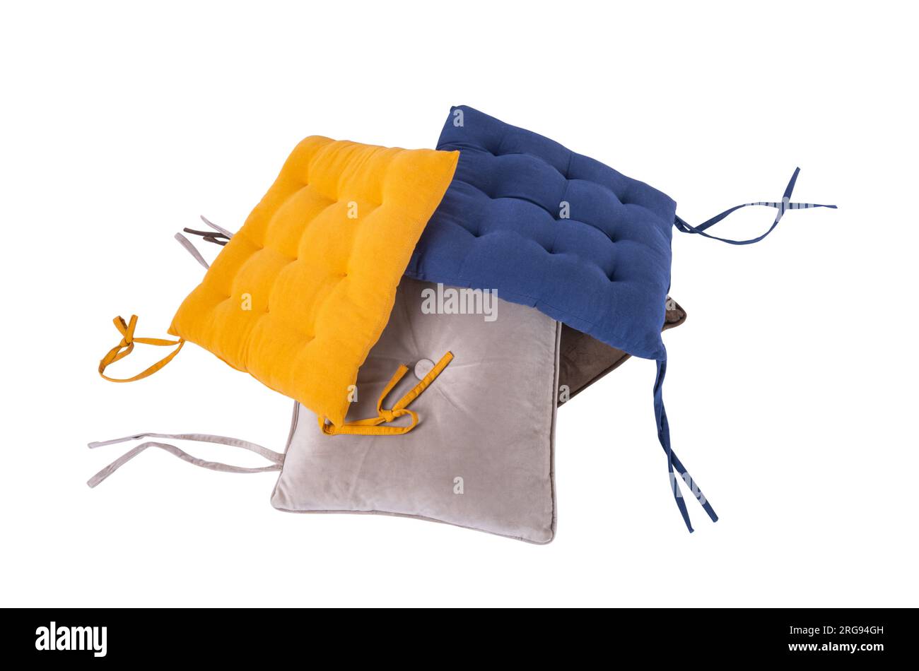 chair cushions isolated on white background Stock Photo