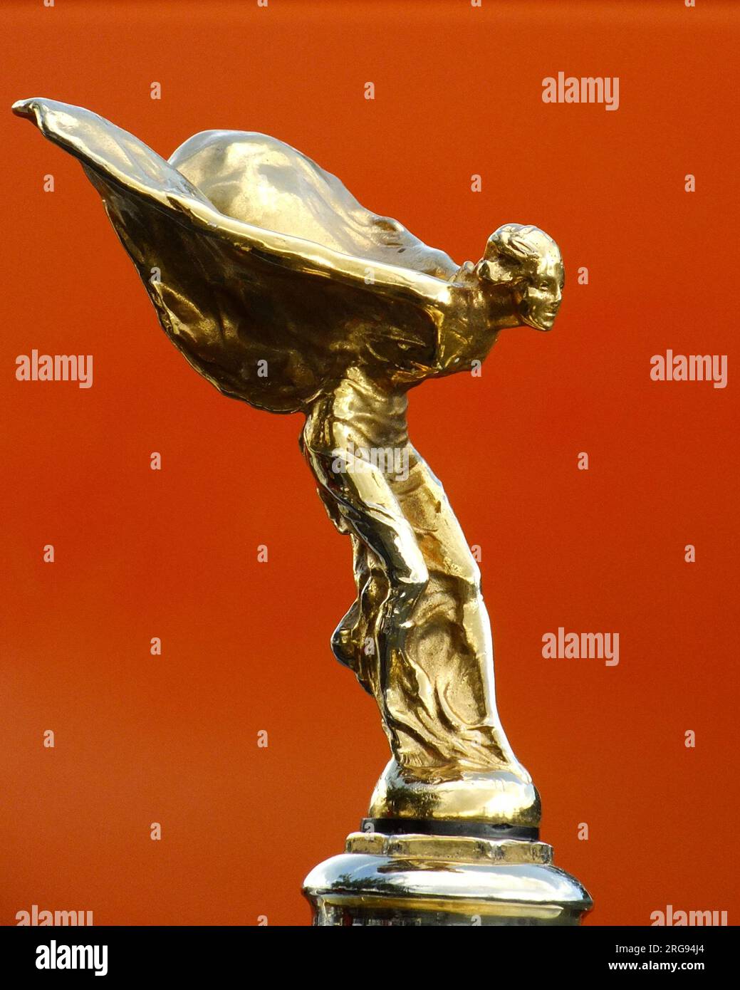 Rolls Royce Spirit of Ecstasy ornament, depicting a woman leaning ...